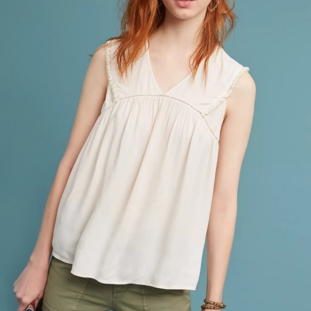 James Coviello White Blouse